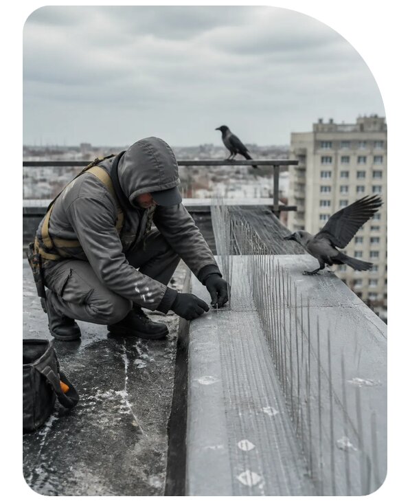 Защита от ворон под ключ в Калуге по цене от 5057 р. | Сенат-Клг